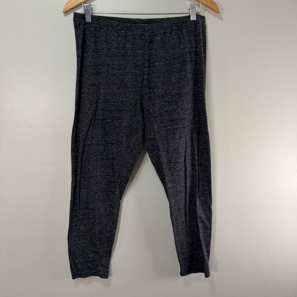 SO Womens XL Charcoal Gray Heather Cropped Leggings Comfy